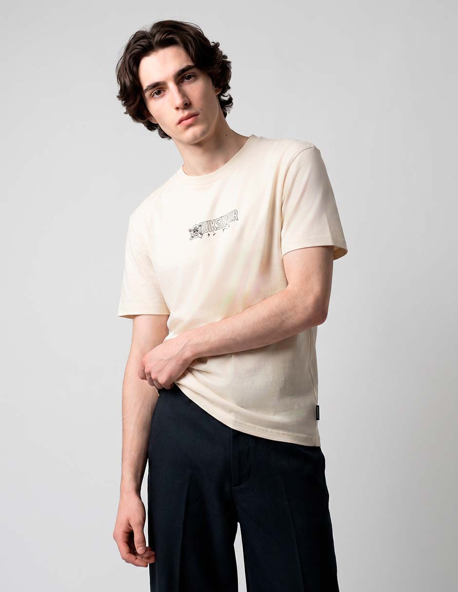 Playera quiksilver opqs wanted ss cuello redondo para hombre