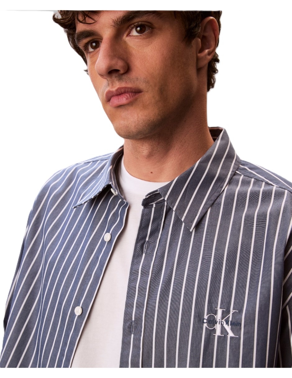 Camisa casual de algodón manga larga para hombre 2