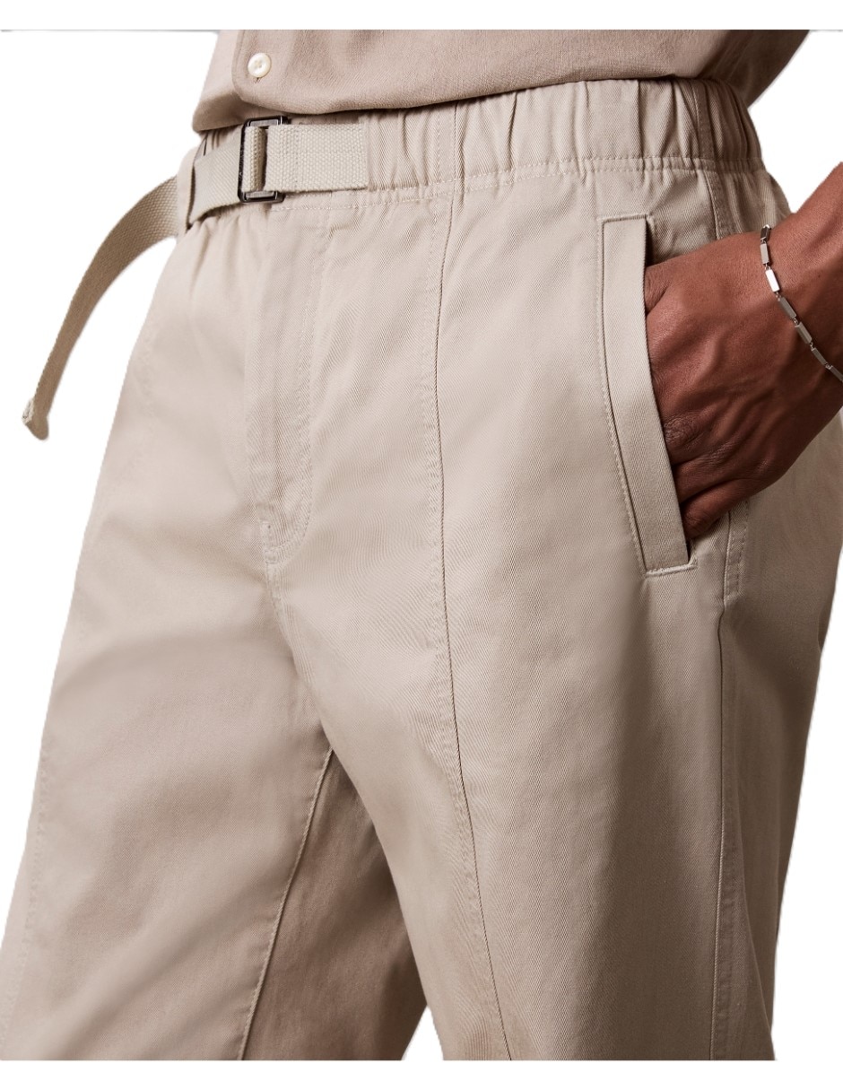 Pantalón casual de vestir regular calvin klein de algodón para hombre