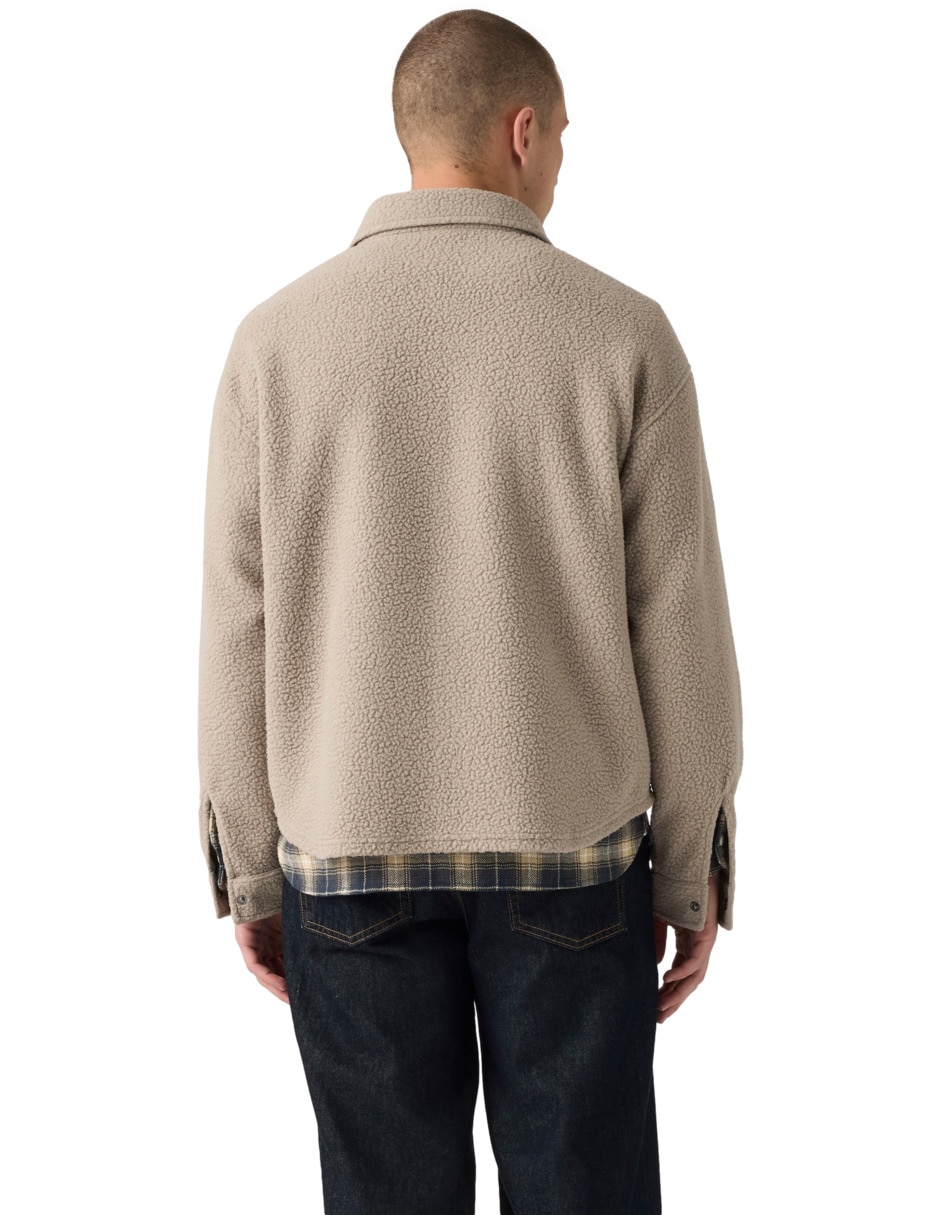 Sobrecamisa casual de algodón manga larga para hombre 2