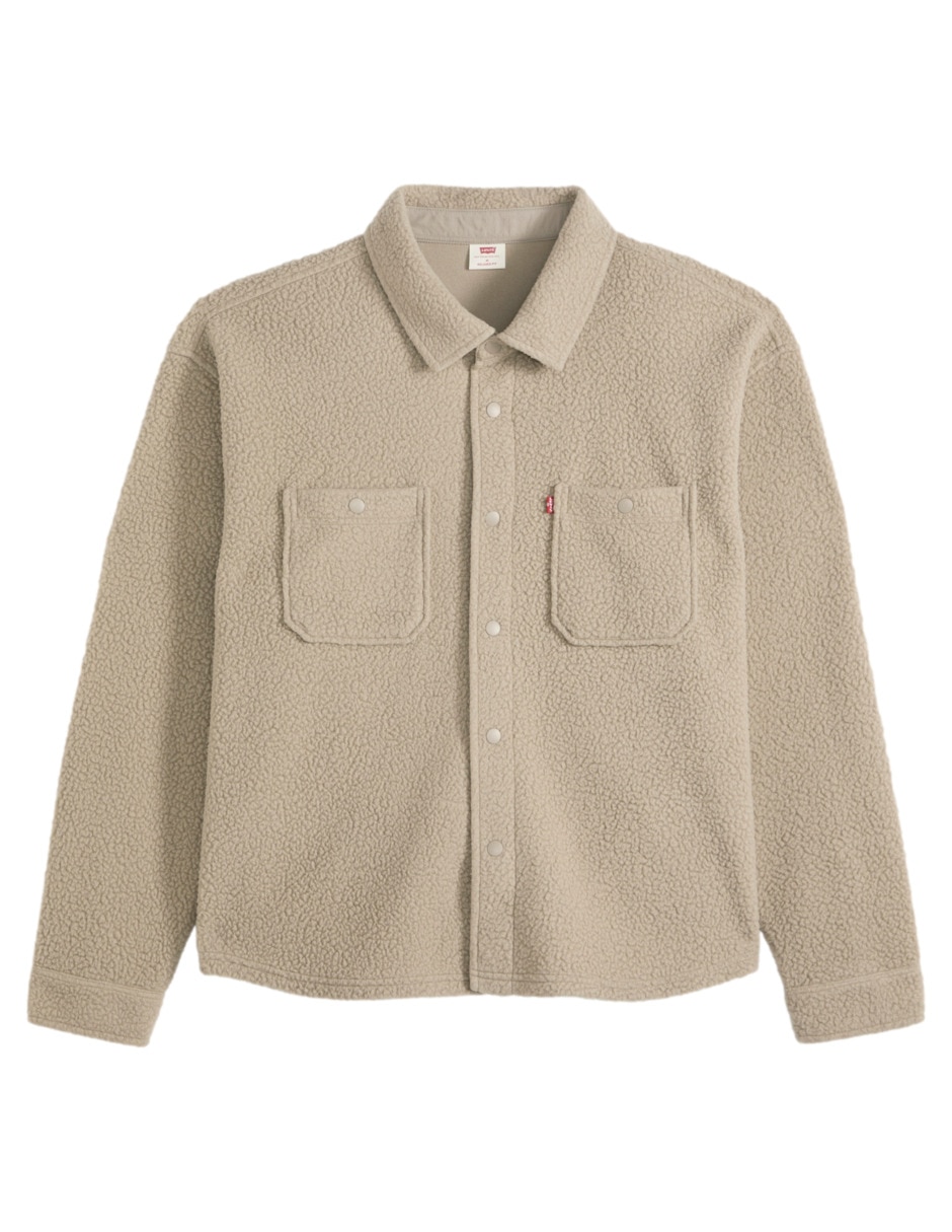 Sobrecamisa casual de algodón manga larga para hombre 5