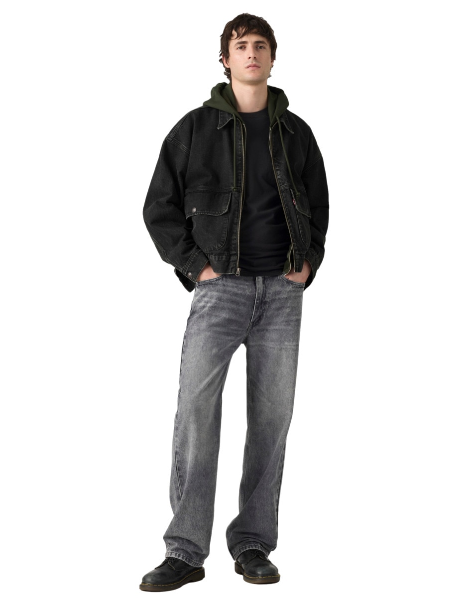 Jeans loose 565 lavado obscuro para hombre 4
