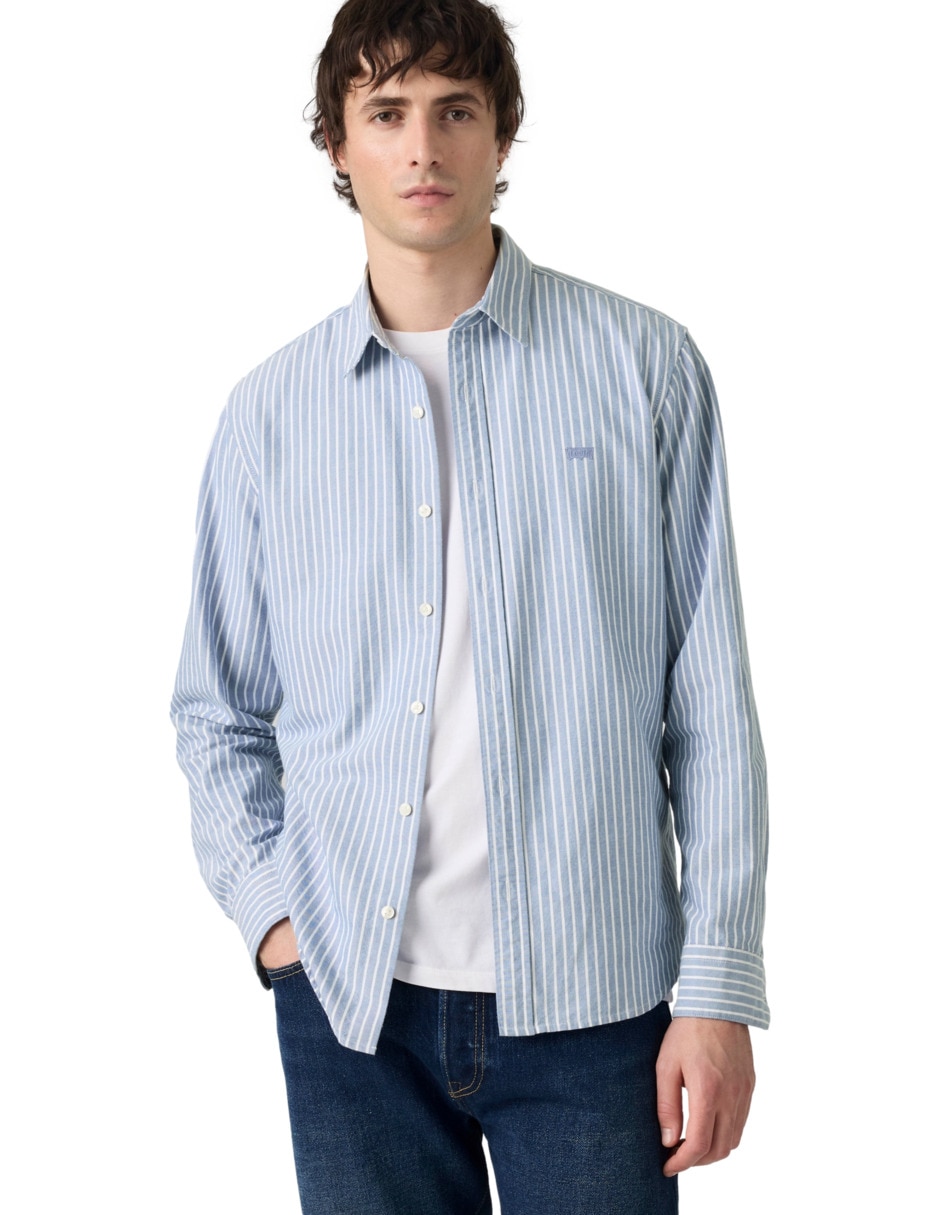 Camisa de algodón manga larga para hombre 3
