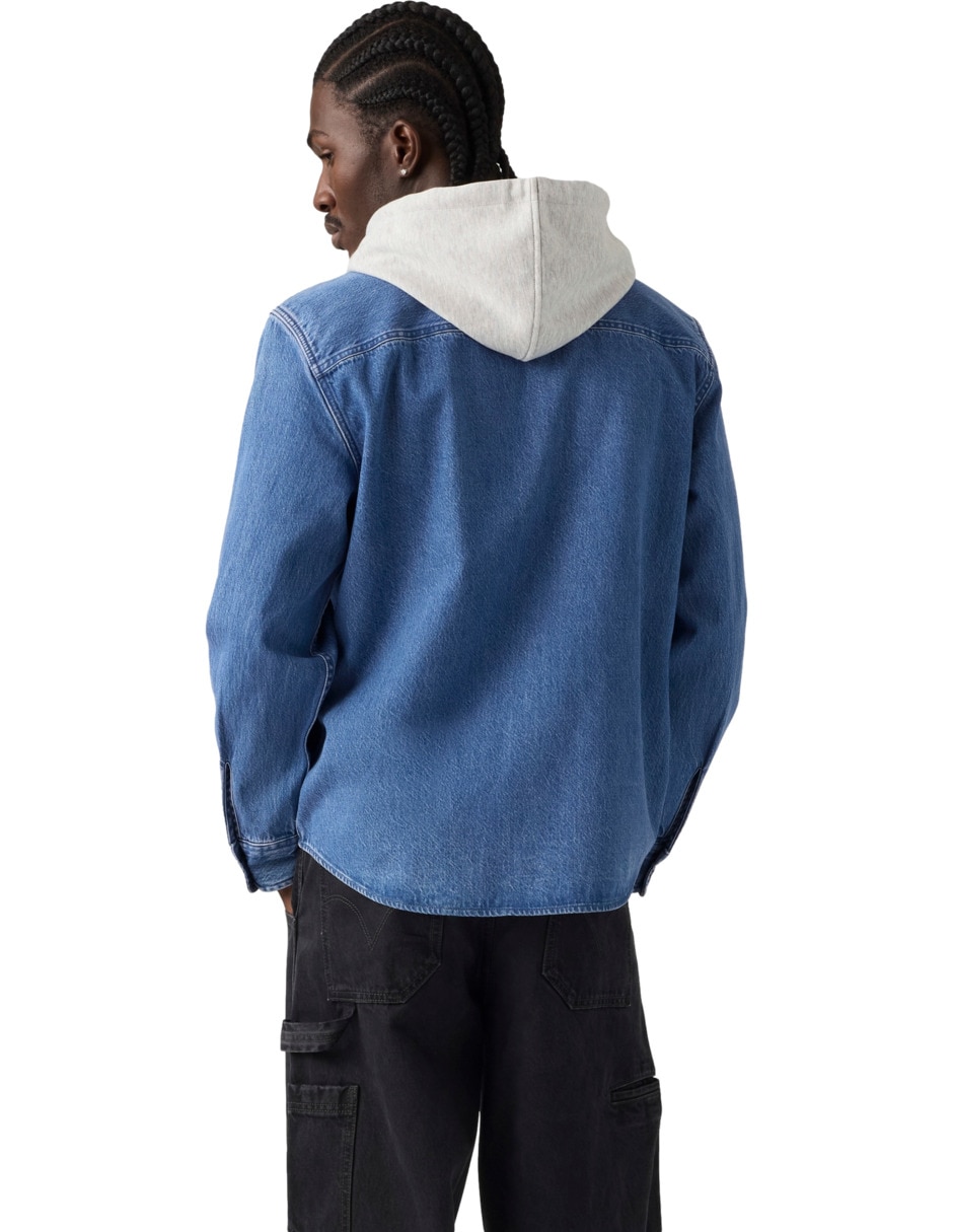 Camisa de algodón manga larga para hombre 5