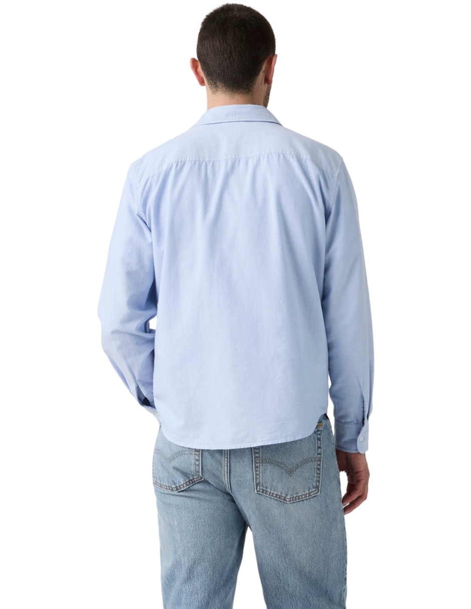 Camisa casual de algodón manga larga para hombre 2