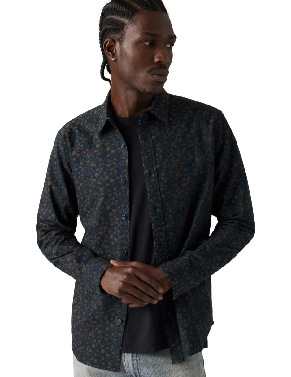 Sobrecamisa de algodón manga larga para hombre 2