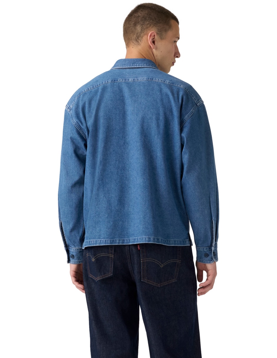 Camisa casual manga larga para hombre 2