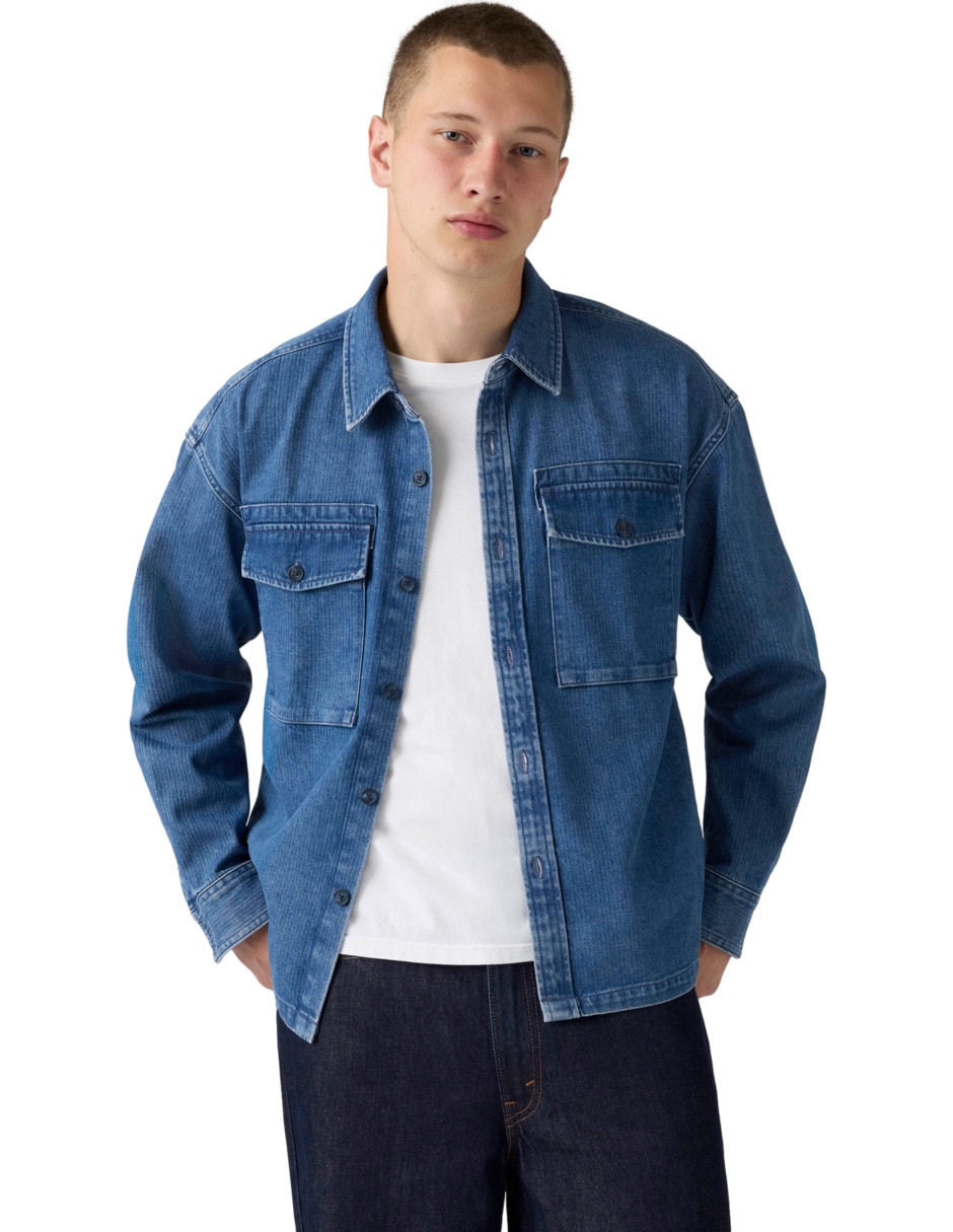 Camisa casual manga larga para hombre 3