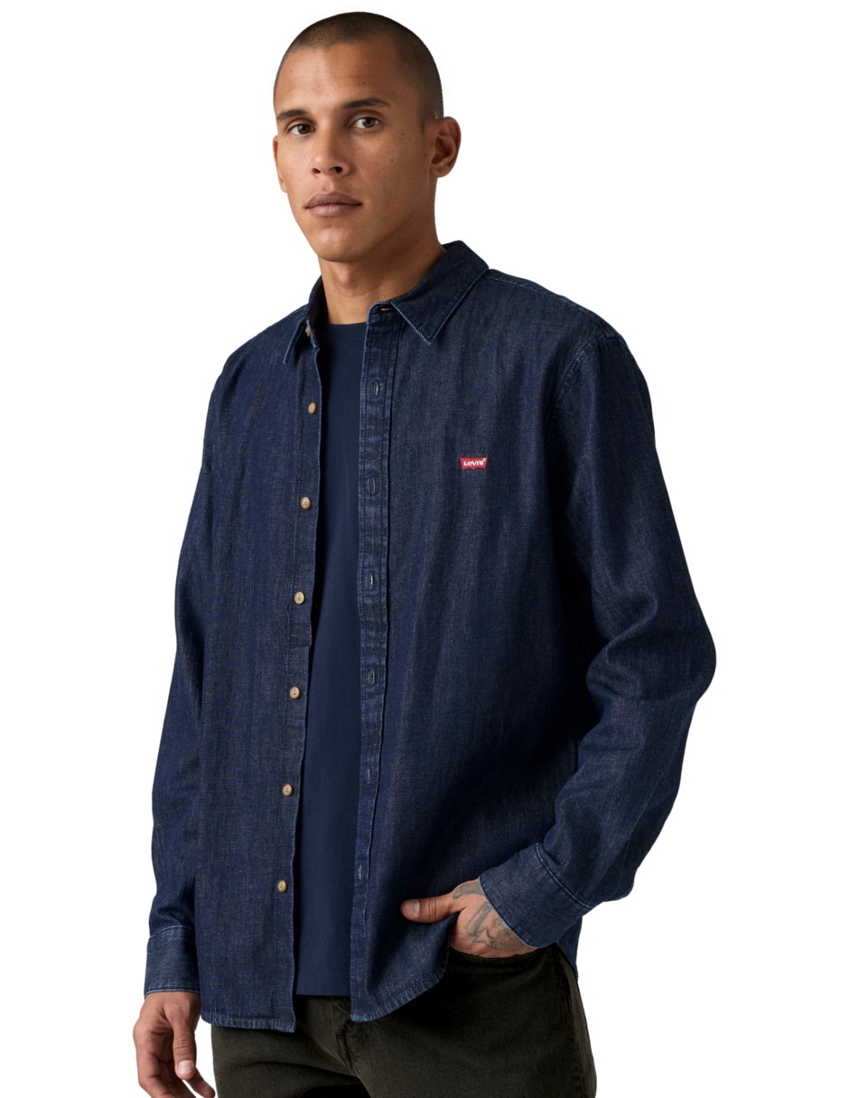 Camisa casual de algodón manga larga para hombre 3