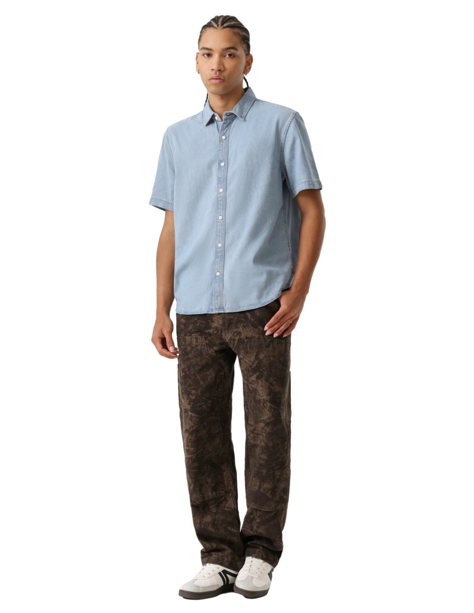 Camisa casual de algodón manga corta para hombre 4