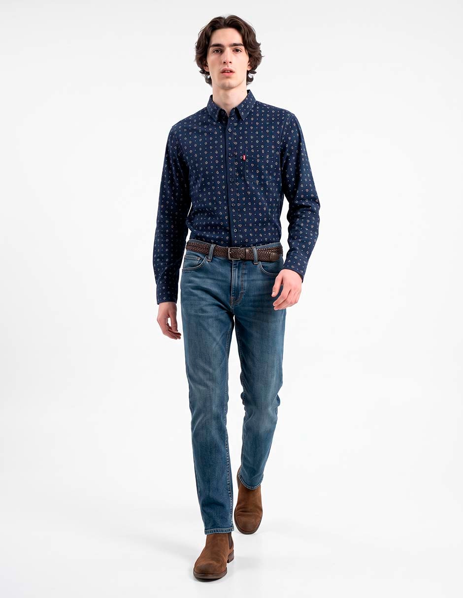 Jeans Regular Skinny AMERICAN EAGLE lavado Obscuro para hombre 3