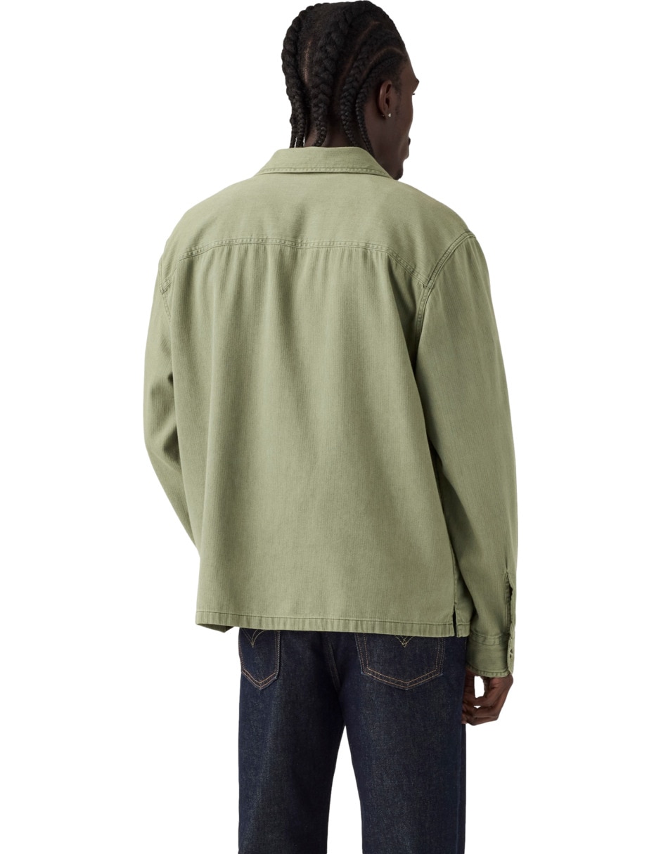 Camisa casual manga larga para hombre 2