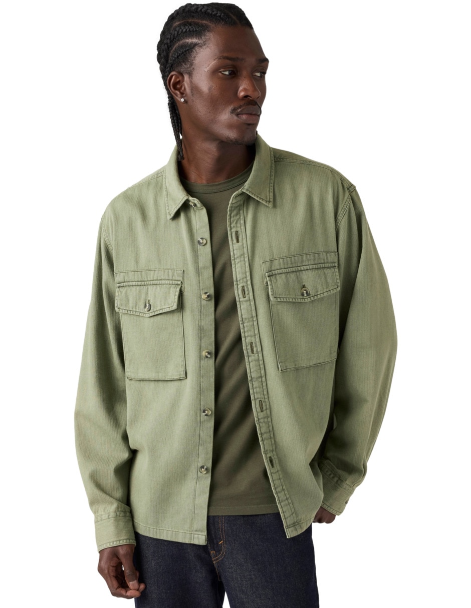 Camisa casual manga larga para hombre 3