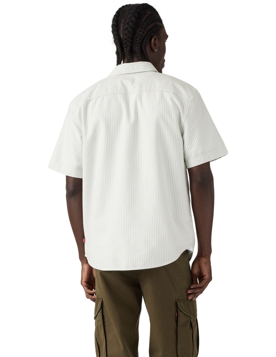 Camisa casual de algodón manga corta para hombre 2