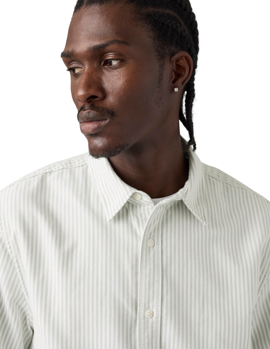 Camisa casual de algodón manga corta para hombre 4