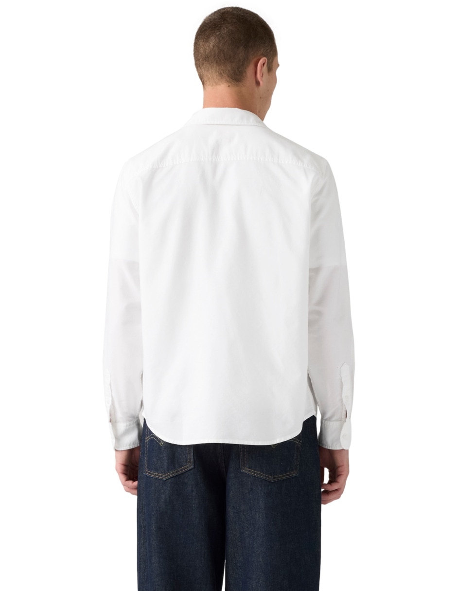 Camisa casual de algodón manga larga para hombre 2