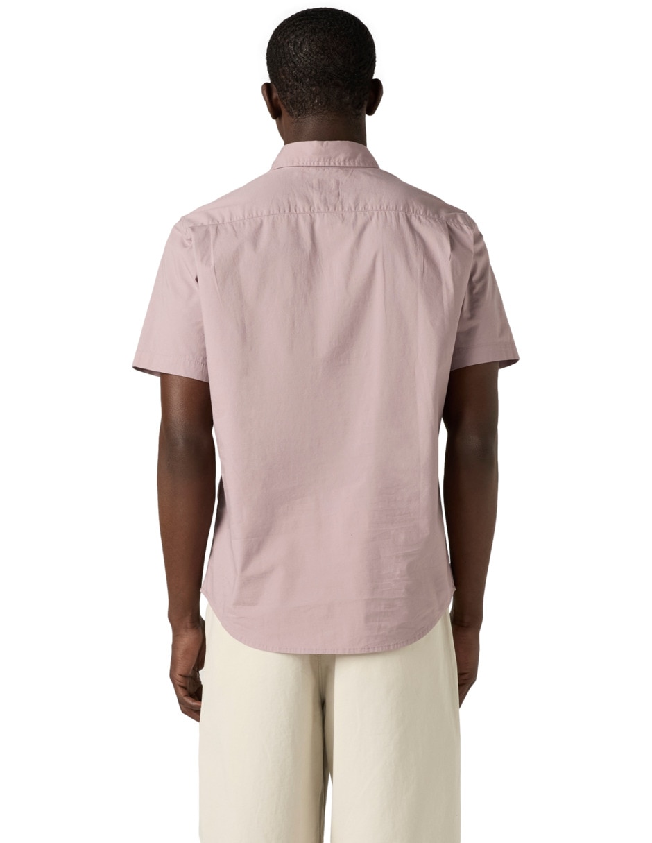 Camisa casual de algodón manga corta para hombre 2