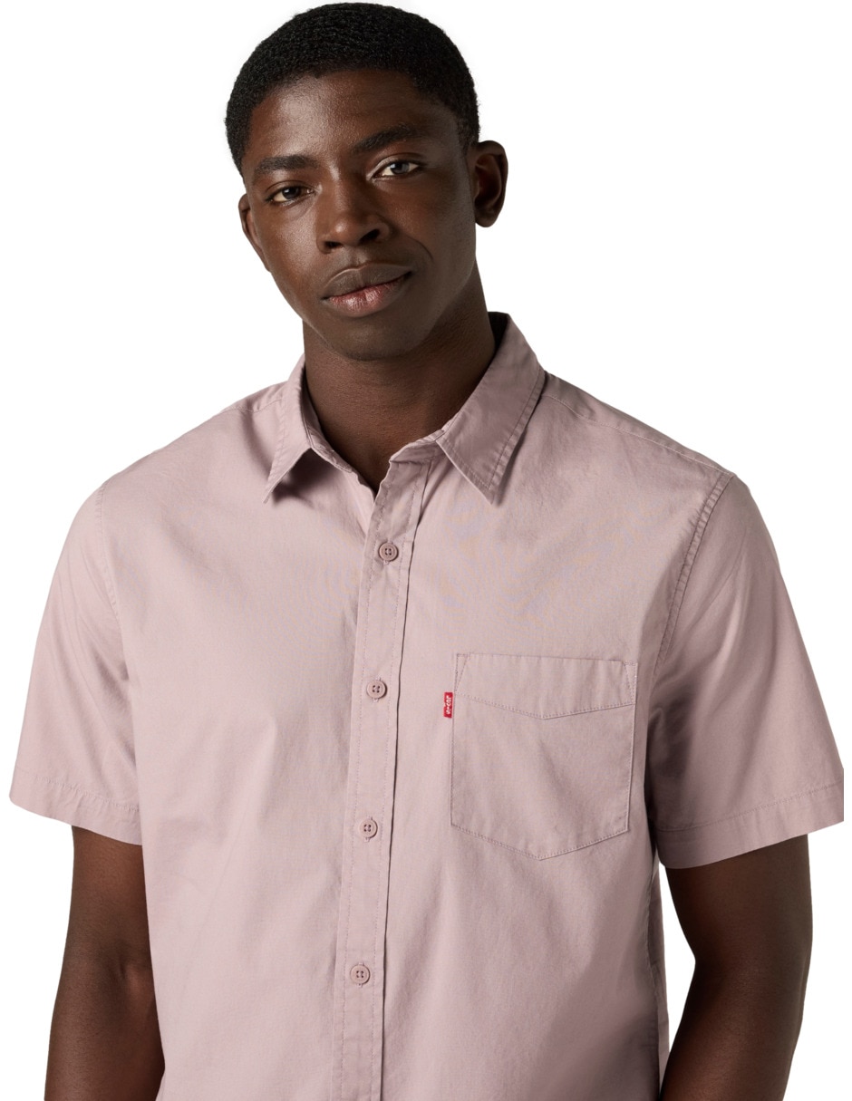 Camisa casual de algodón manga corta para hombre 3