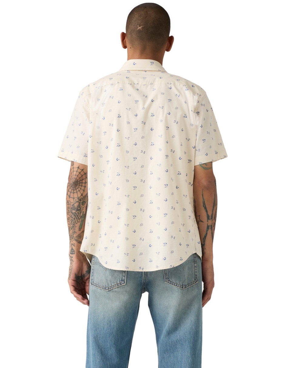 Camisa casual de algodón manga corta para hombre 2