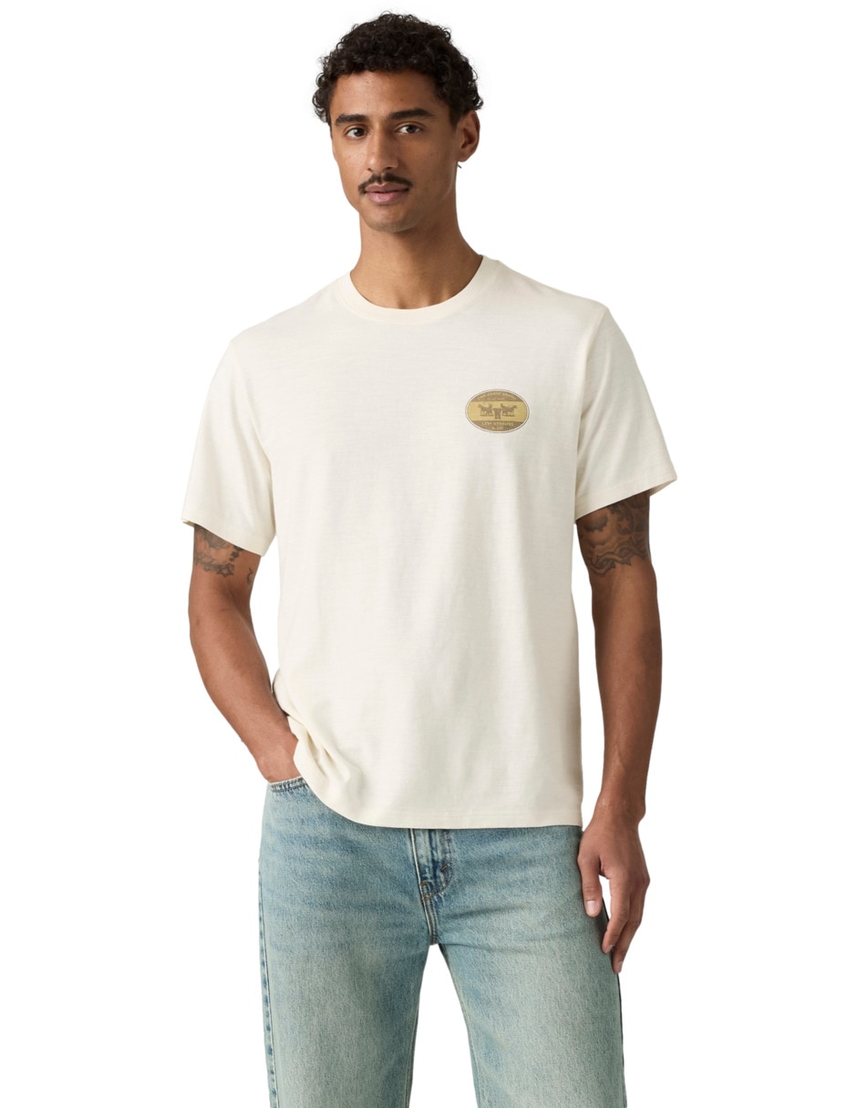 Playera cuello redondo para hombre