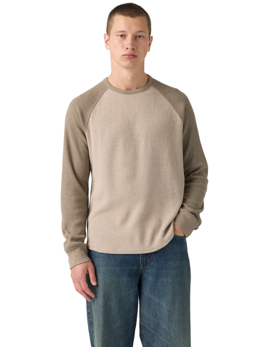 Playera manga larga para hombre