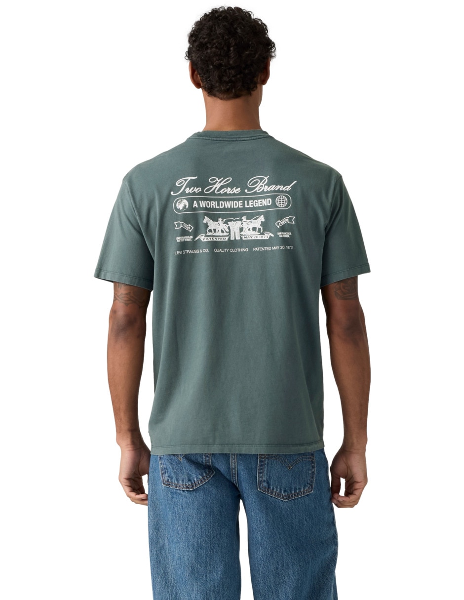 Playera cuello redondo para hombre 2