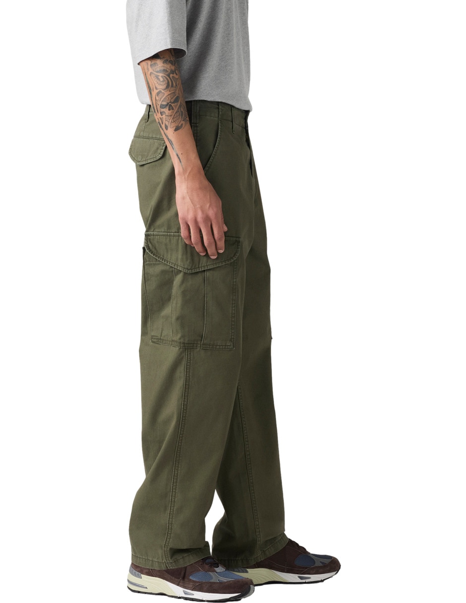 Pantalón casual cargo baggy levi's de algodón para hombre