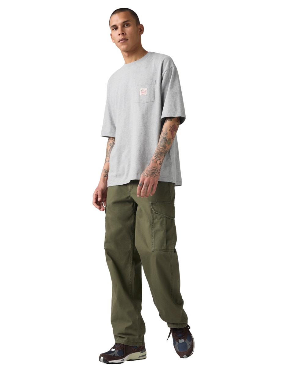Pantalón casual cargo baggy levi's de algodón para hombre