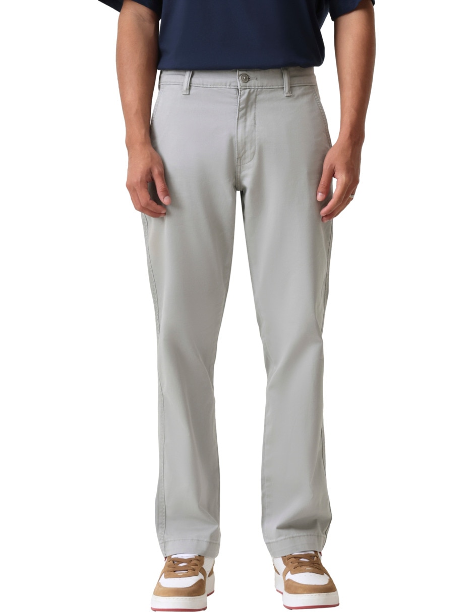Pantalón straight de algodón para hombre Pantalón straight de algodón para hombre