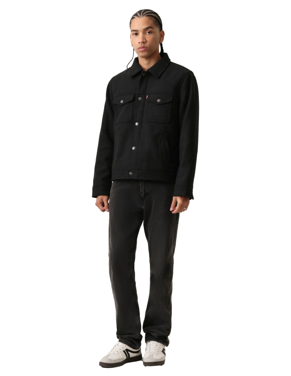 Chamarra casual con bolsillos para hombre 4