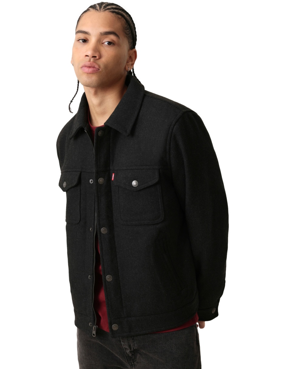 Chamarra casual con bolsillos para hombre 5