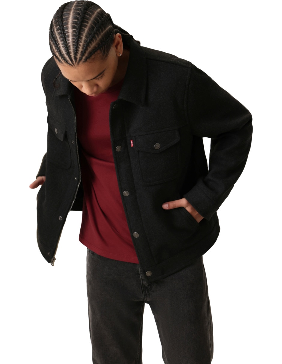 Chamarra casual con bolsillos para hombre 6
