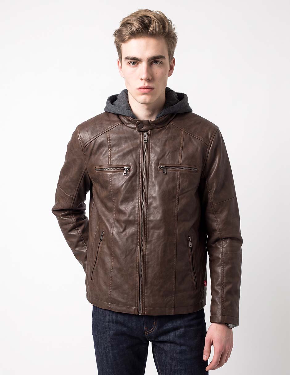 Chamarra casual con bolsillos para hombre Chamarra casual con bolsillos para hombre
