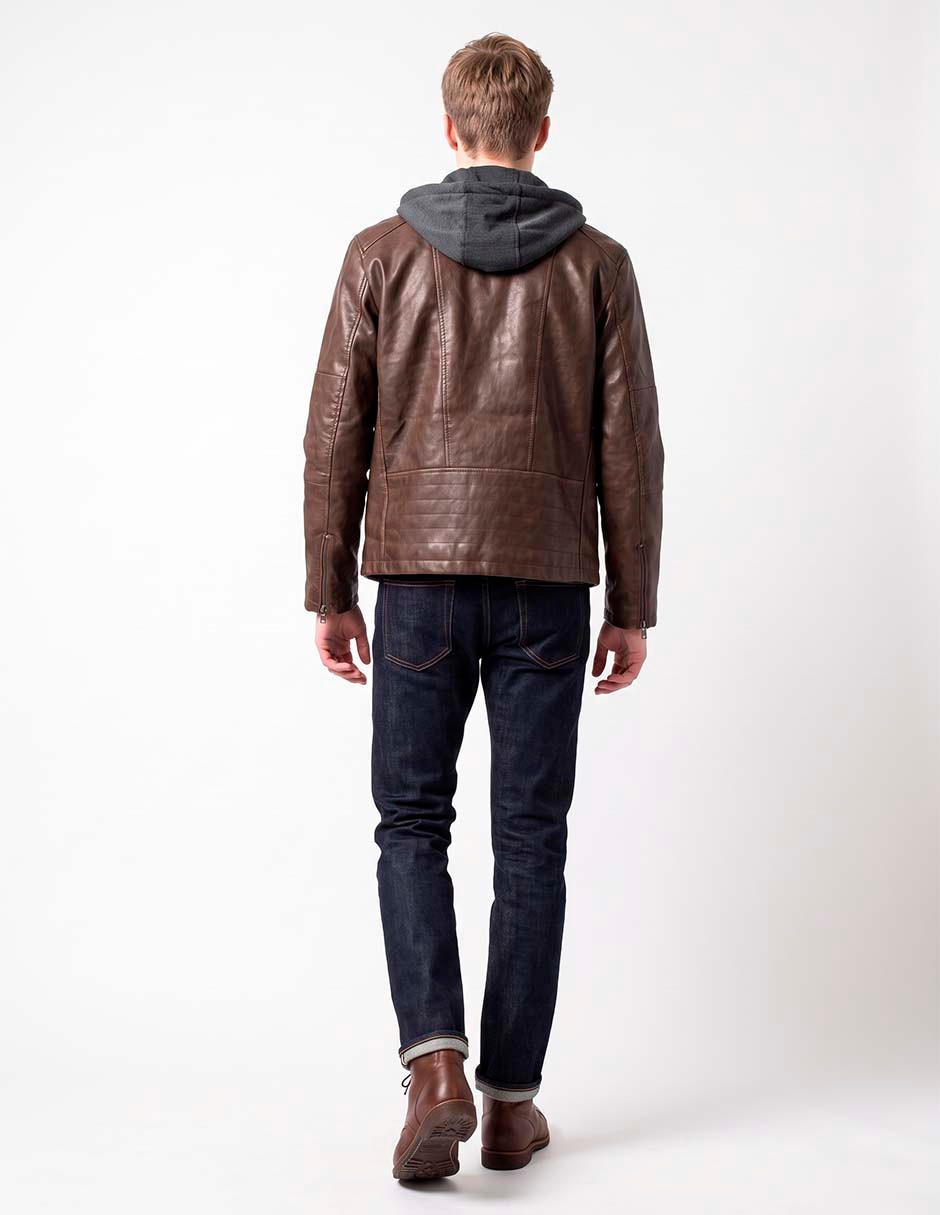 Chamarra casual con bolsillos para hombre 4