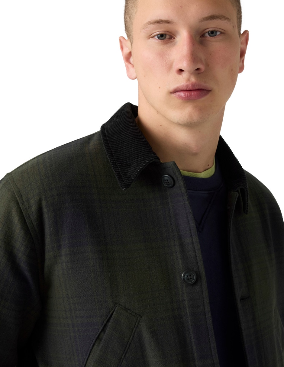 Chamarra casual de algodón para hombre