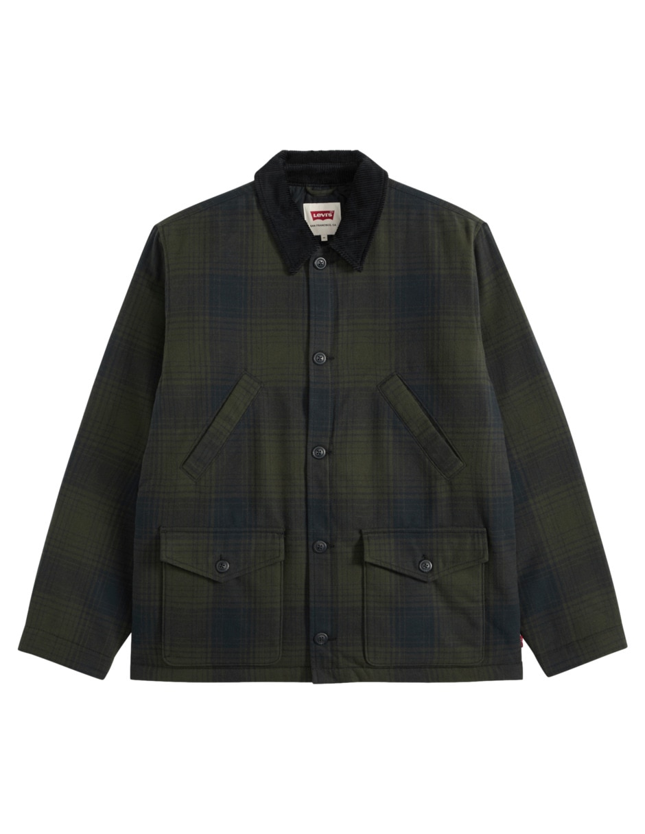 Chamarra casual de algodón para hombre