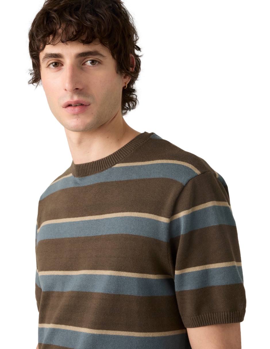 Playera cuello redondo para hombre 4