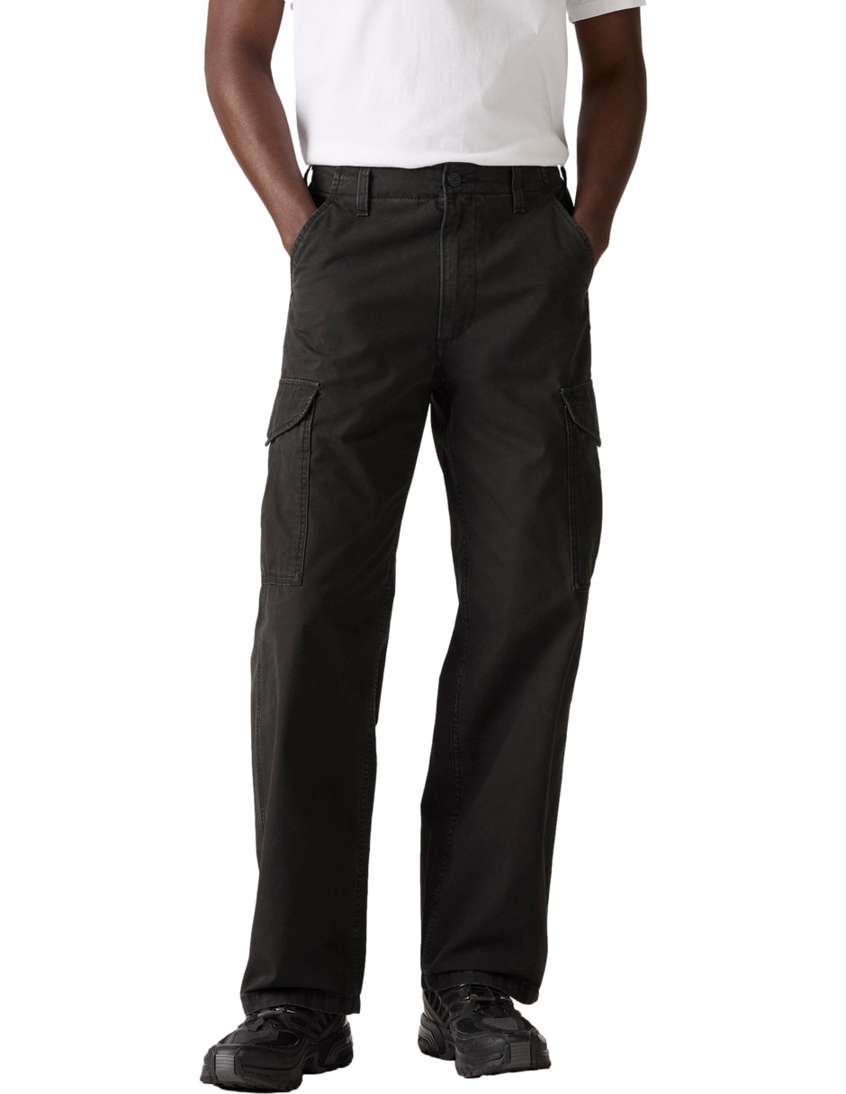 Pantalón casual cargo baggy de algodón para hombre Pantalón casual cargo baggy de algodón para hombre