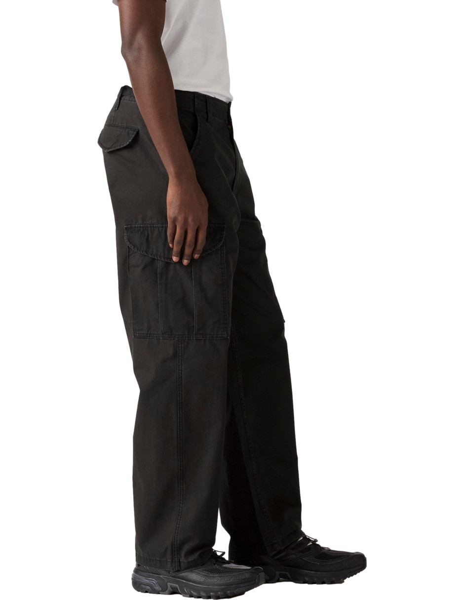 Pantalón casual cargo baggy de algodón para hombre 3