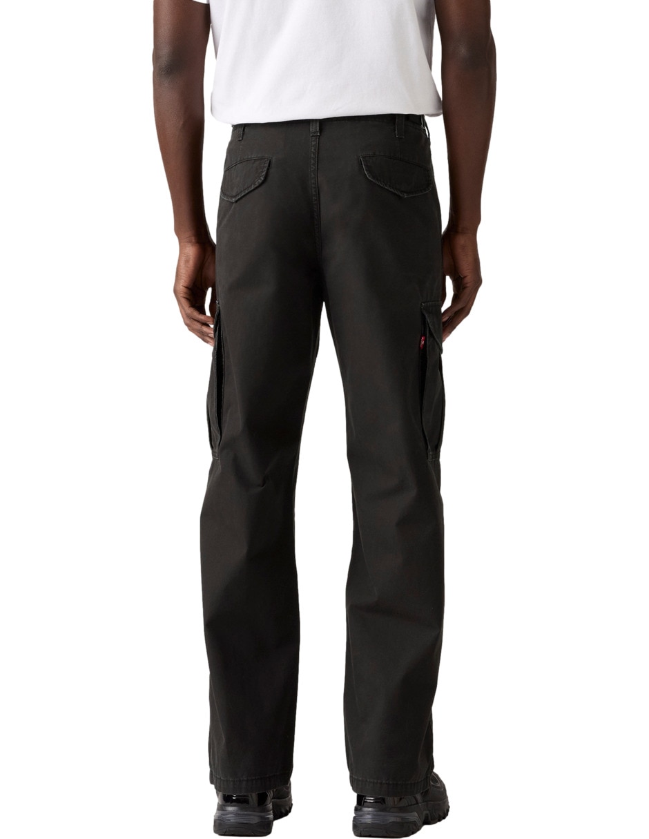 Pantalón casual cargo baggy de algodón para hombre 4