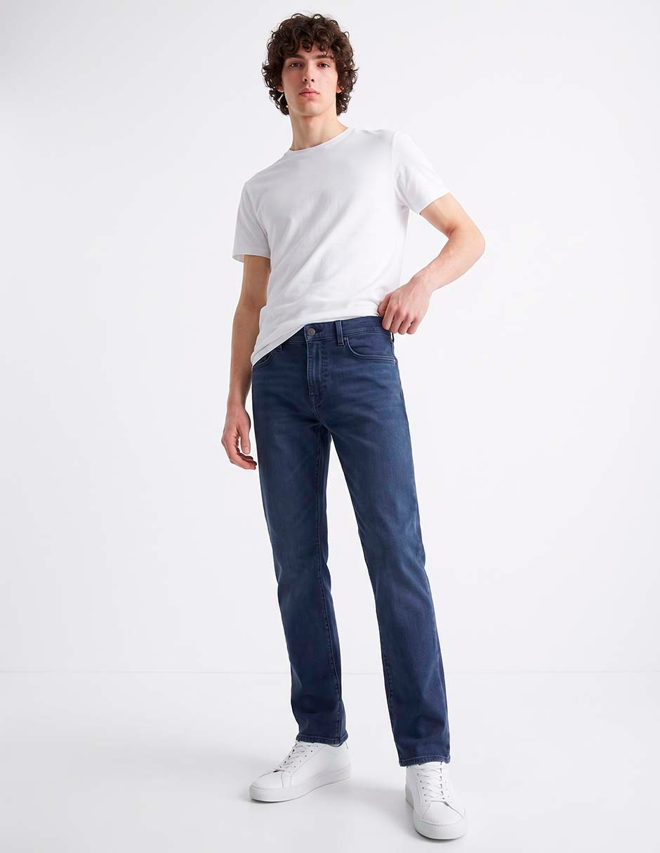 Pantalón casual straight de algodón para hombre 3