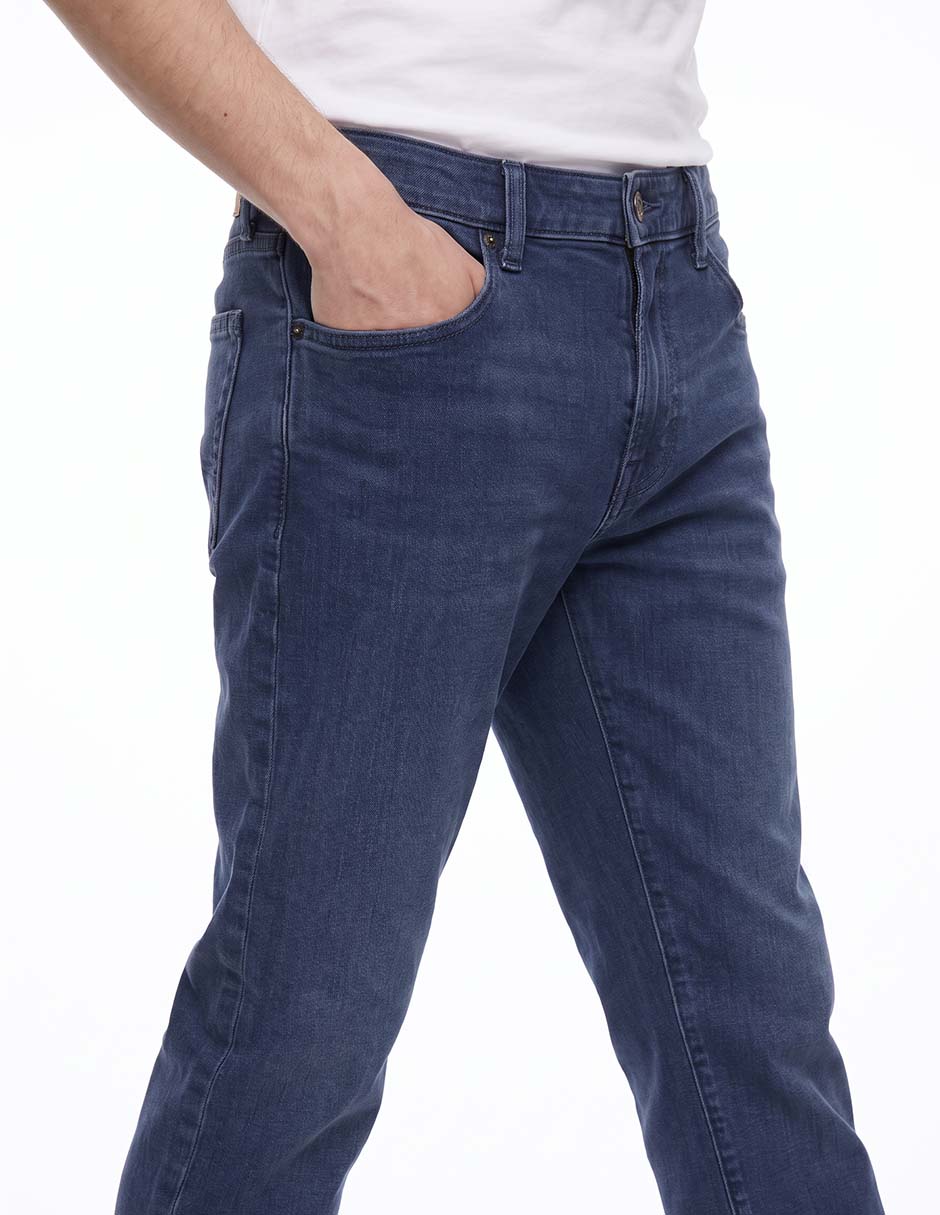 Pantalón casual straight de algodón para hombre 2