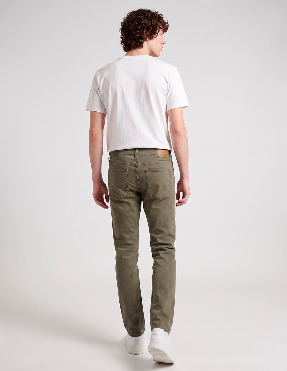 Pantalón casual regular straight de algodón para hombre 3