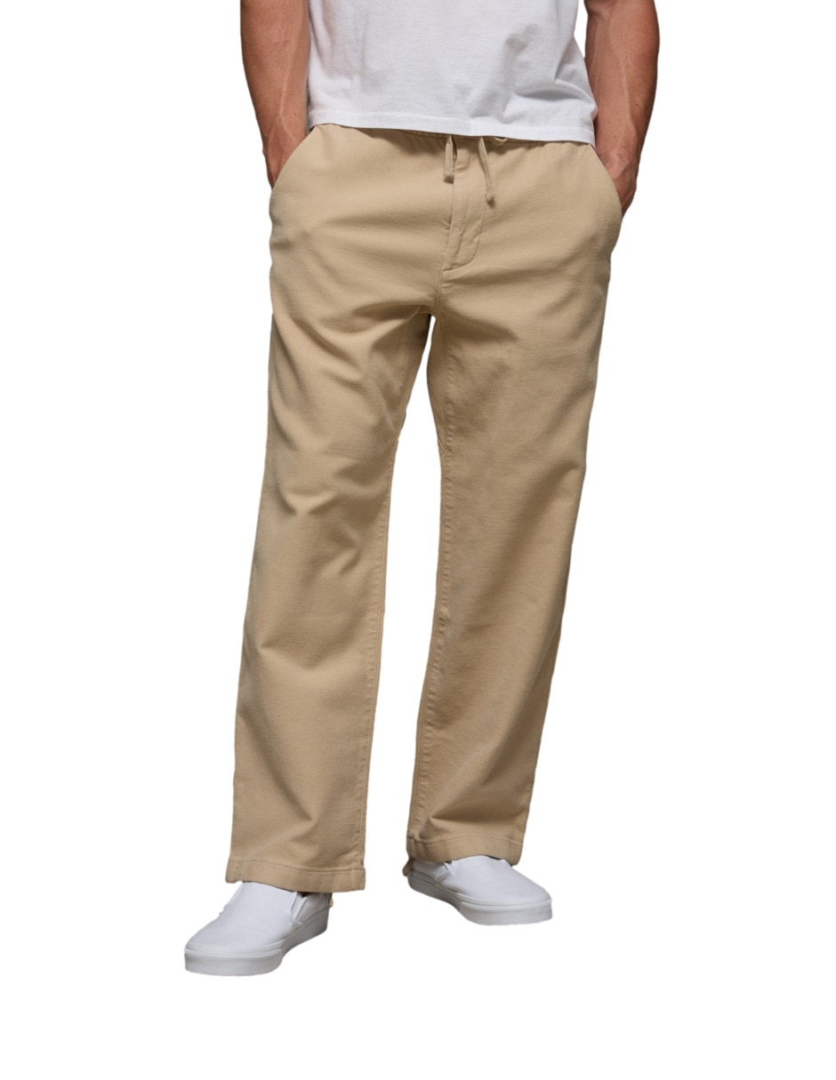 Pantalón casual slim de algodón para hombre