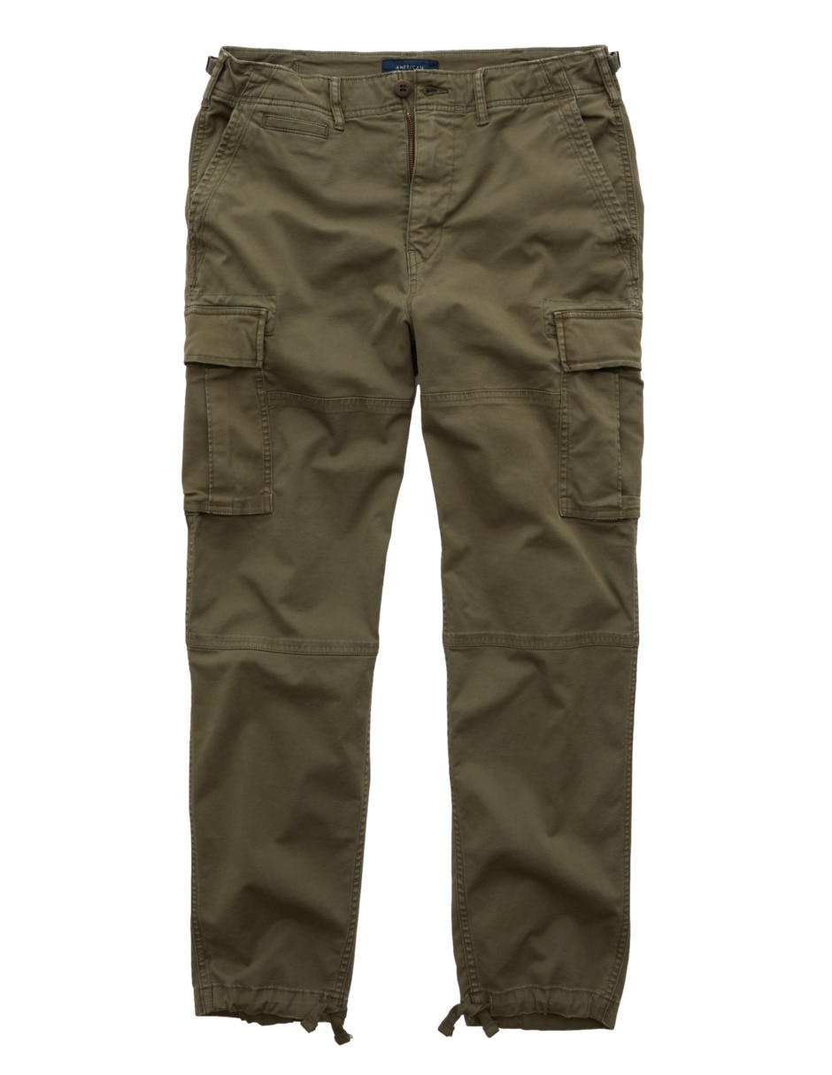 Pantalón casual cargo slim de algodón para hombre 4