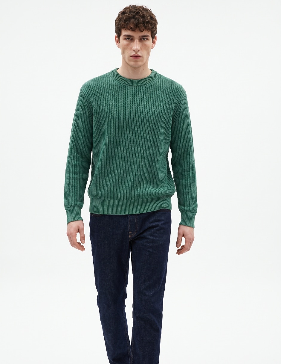 Suéter cuello redondo para hombre Suéter cuello redondo para hombre