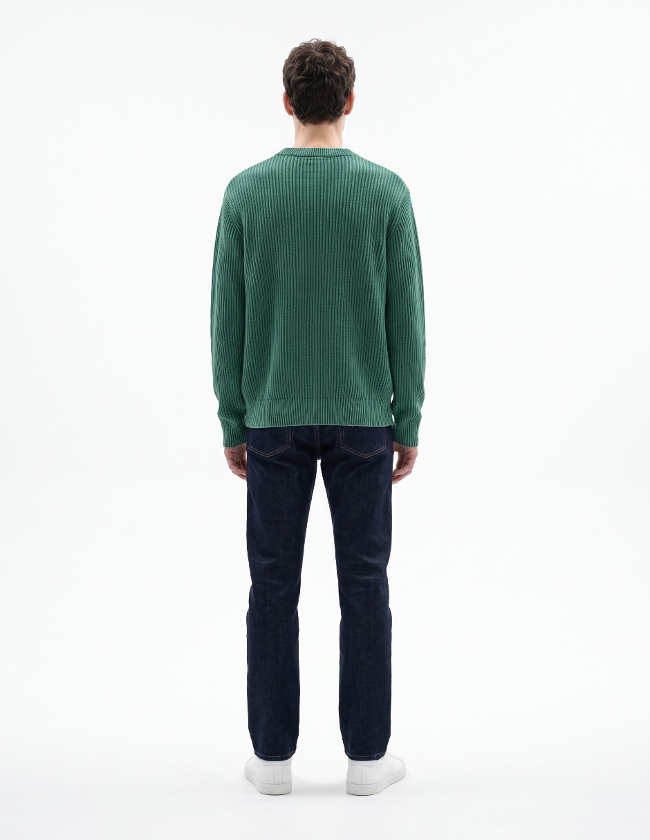 Suéter cuello redondo para hombre 2