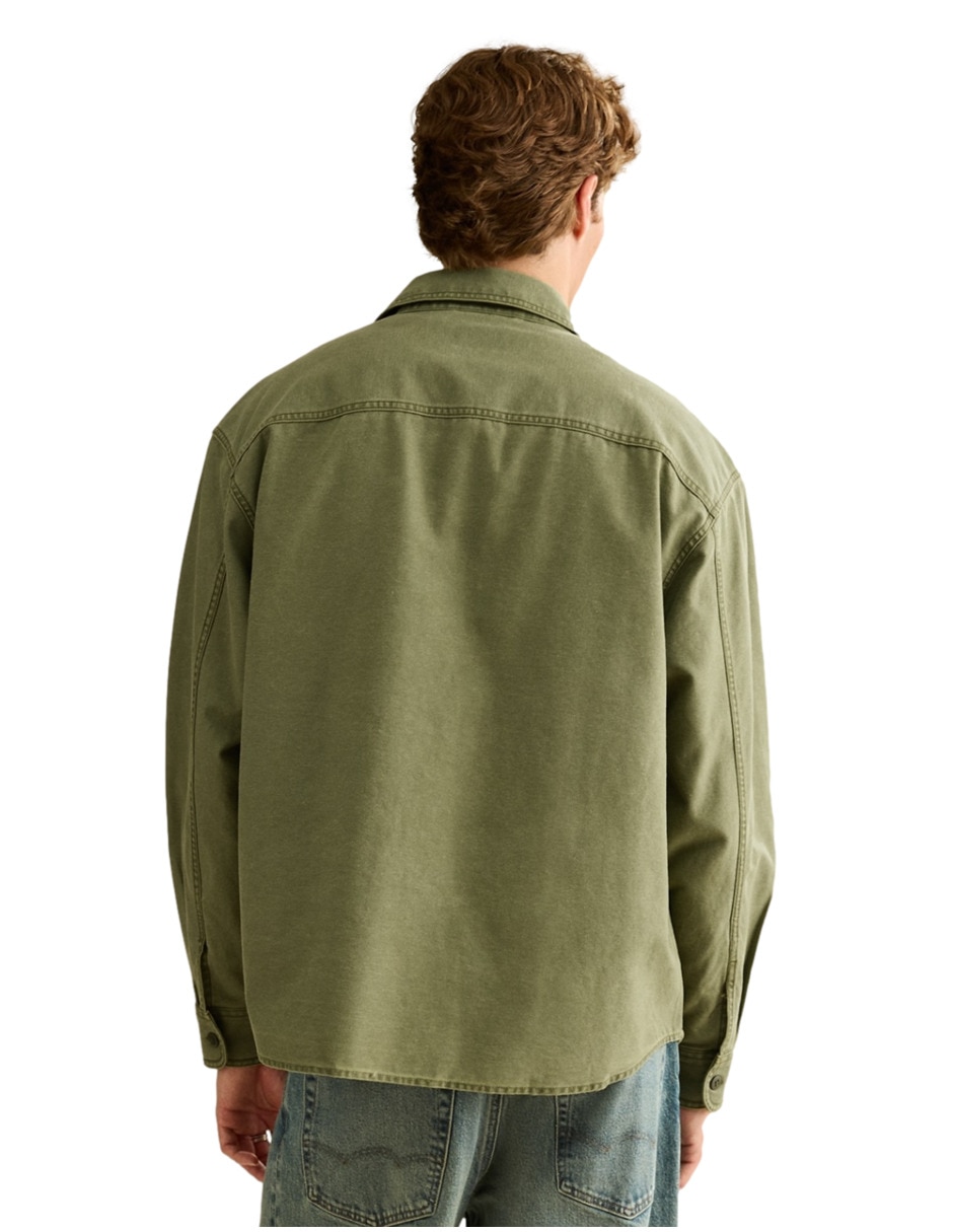 Camisa casual manga larga para hombre 4