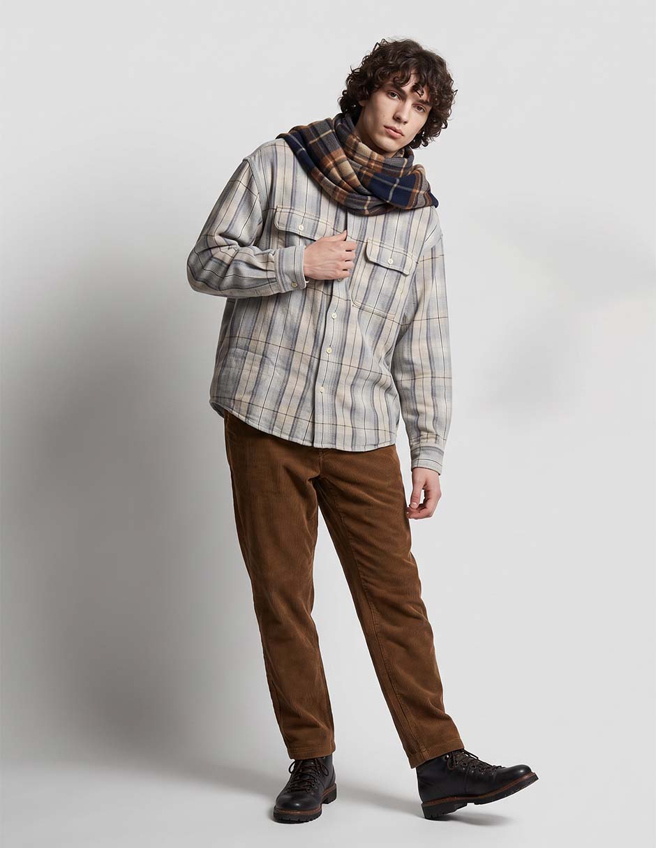 Camisa casual de algodón manga larga para hombre 3