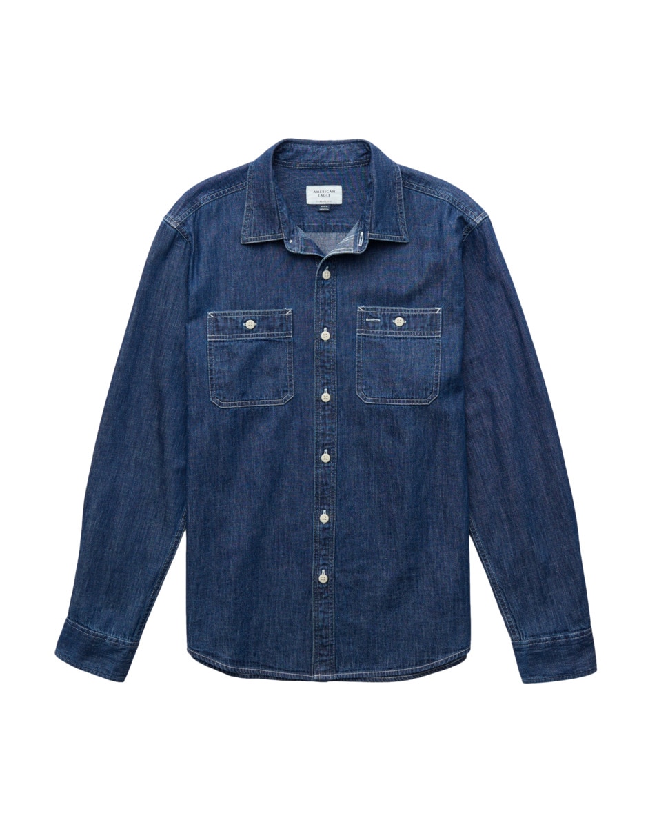 Camisa casual manga larga para hombre 3